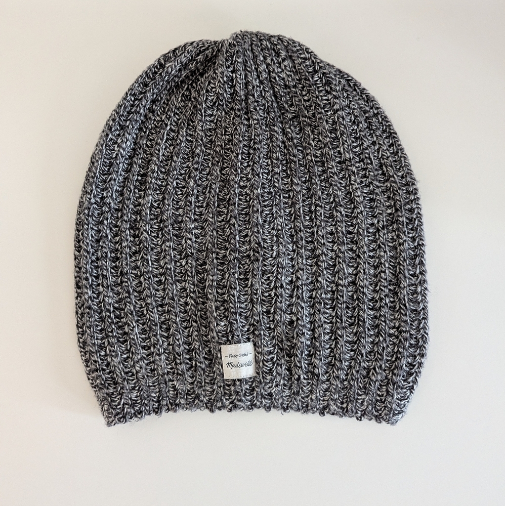 3 for $15🍒Madewell cotton dark gray knit hat